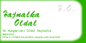 hajnalka oldal business card